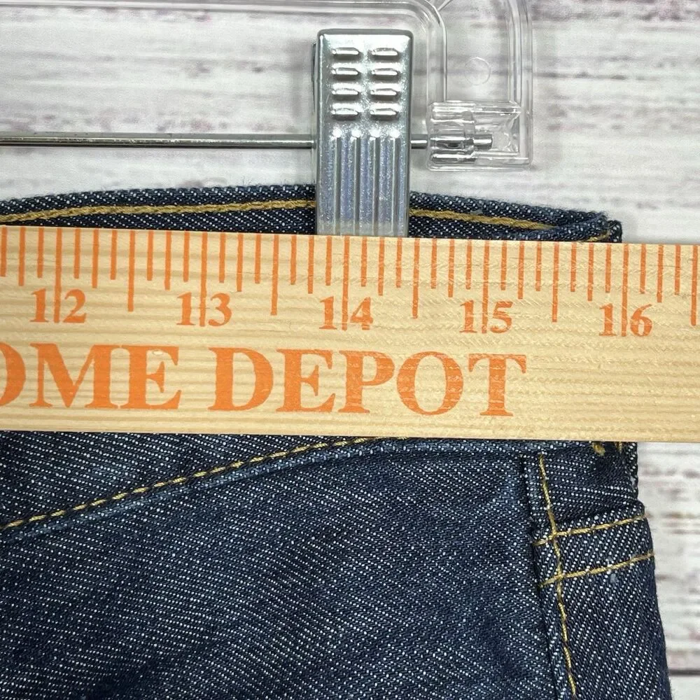 Levi's Men's 501 31x32 Original Straight Fit Jeans Dark Wash Button Fly